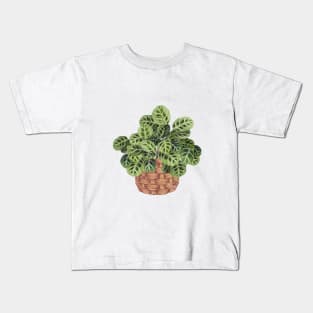 Prayer Plant In Basket Kids T-Shirt